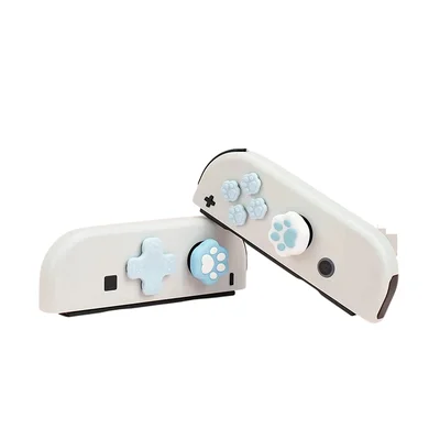 Capas Botoes Azul Nintendo Switch Joypad Lite OLED Patinhas