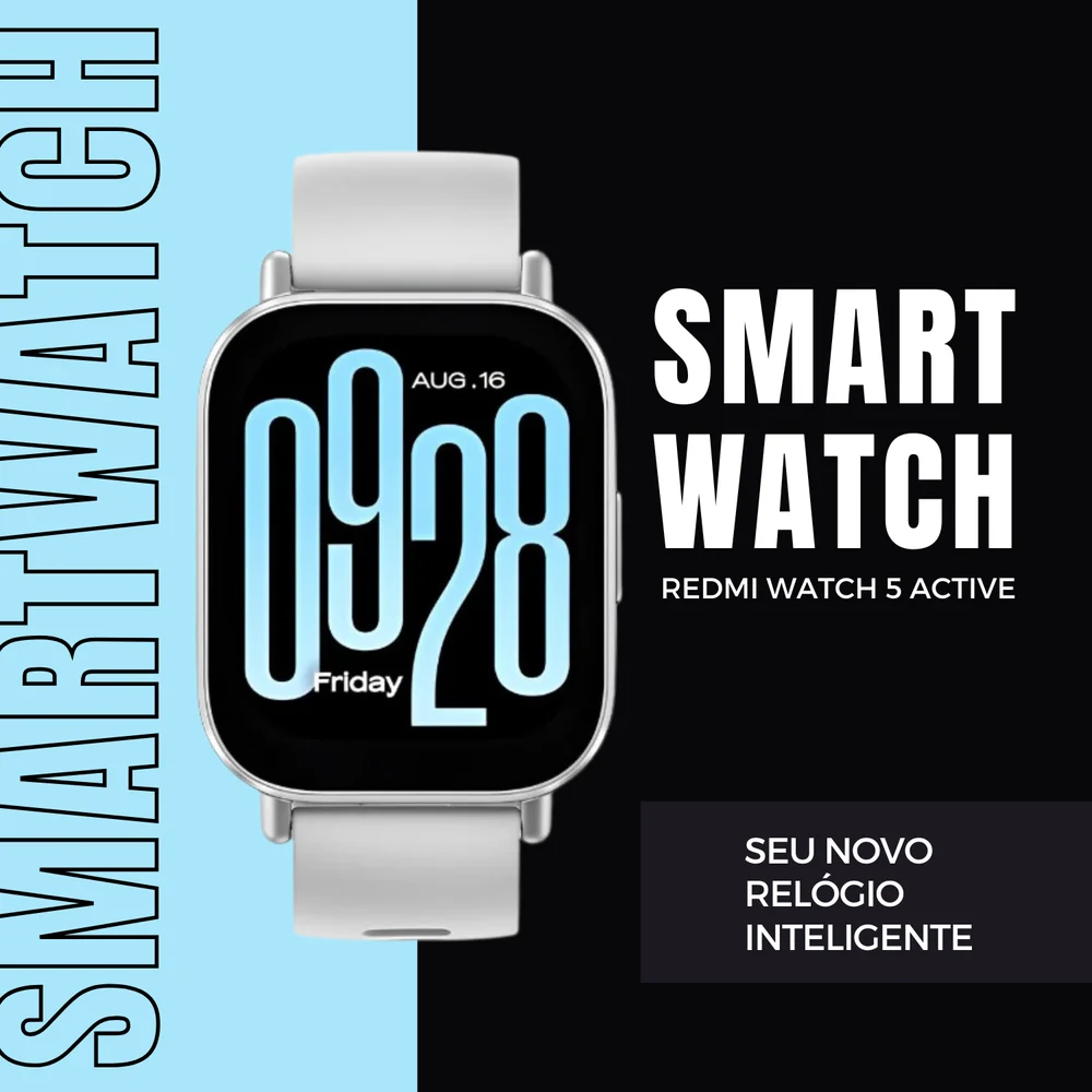Smartwatch Redmi Watch 5 Active 2" 18 Dias Bateria Relógio Inteligente Com Alexa E Mais De 140... 8