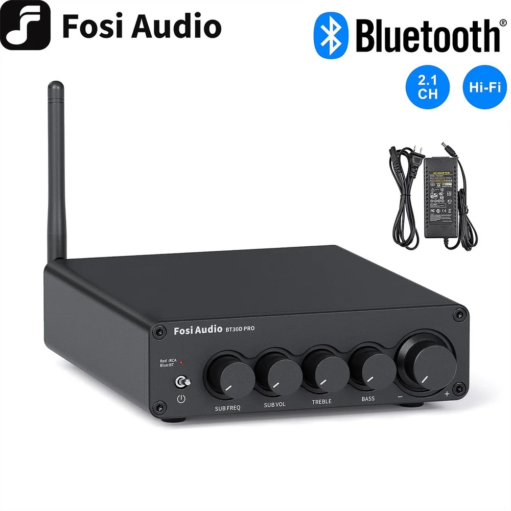 Fosi Audio BT30D PRO パワーアンプ Produtos com até 15 OFF no PIX KaBuM