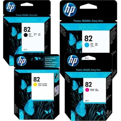 Cartucho Hp 82 Kit 4 Cores