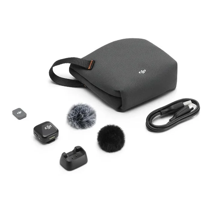 DJI Mic Mini 1TX + 1RX ワイヤレスマイク Microfone DJI Mic Mini 1 TX Microfone DJI128 Preto