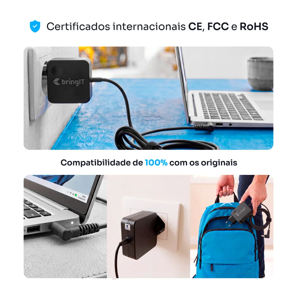 Fonte Carregador Para Notebook Lenovo Ideapad 330-15ikb 20v 3.25a 65w 4.0mm X 1.7mm Fonte Carregador Para Notebook Lenovo Ideapad 330-15ikb 20v 3.25a 65w 4.0mm X 1.7mm