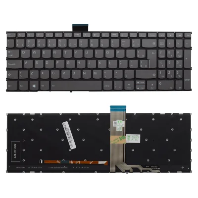 Teclado Para Notebook Lenovo Ideapad 1-15amn7 Abnt2 Cinza