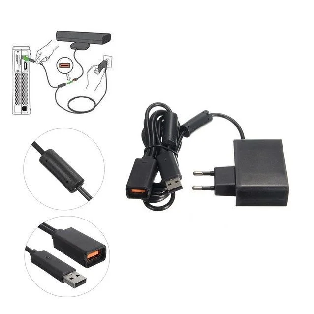 Imagem 2 de 5 do produto Fonte Adaptador Bivolt 110-220v Para Sensor Kinect Para XBOX 360