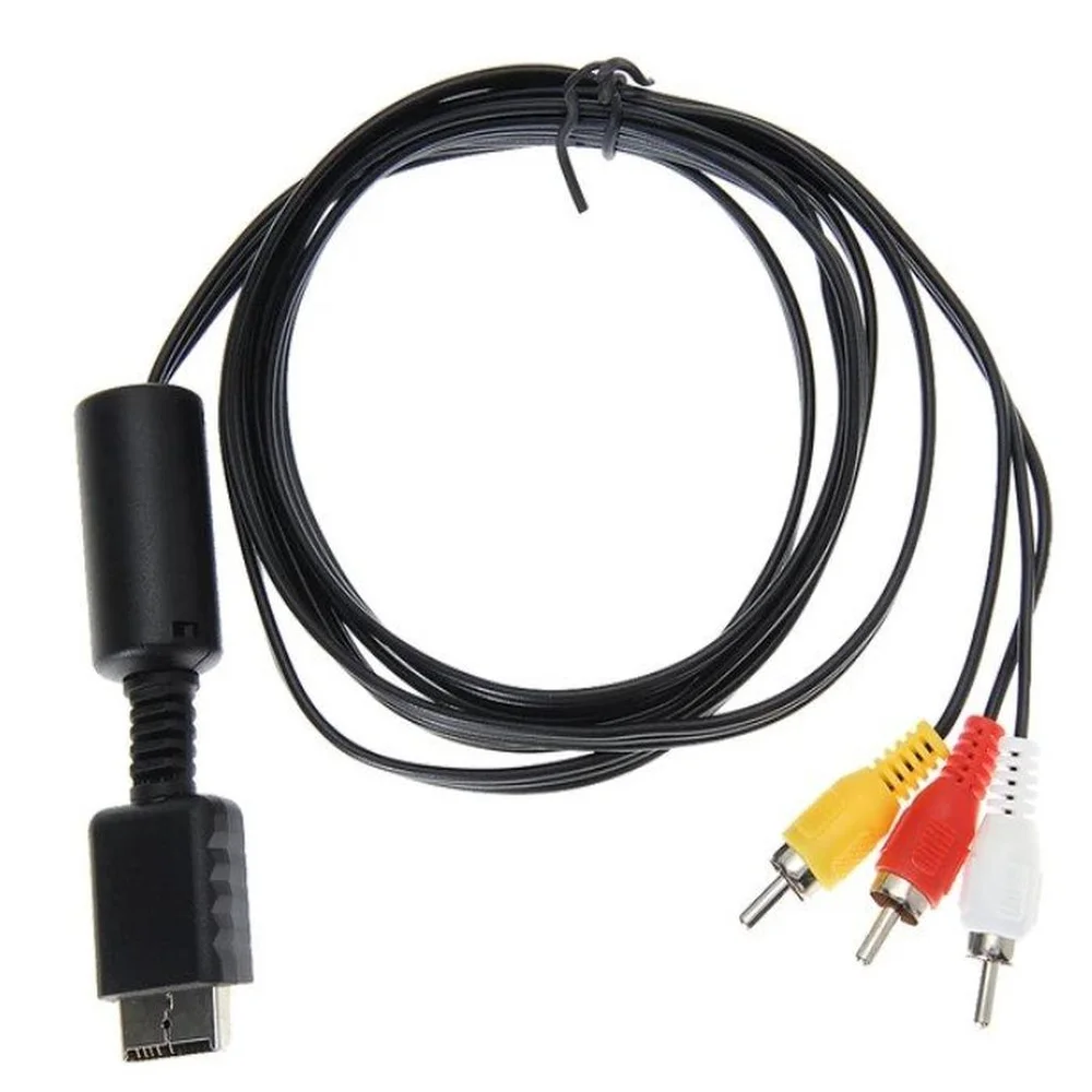Imagem 2 de 5 do produto Cabo Av / Rca Para Playstation 1 2 E 3 Ps1, Ps2 E Ps3