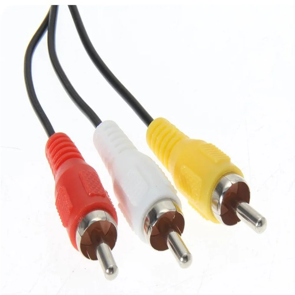 Imagem 3 de 5 do produto Cabo Av / Rca Para Playstation 1 2 E 3 Ps1, Ps2 E Ps3