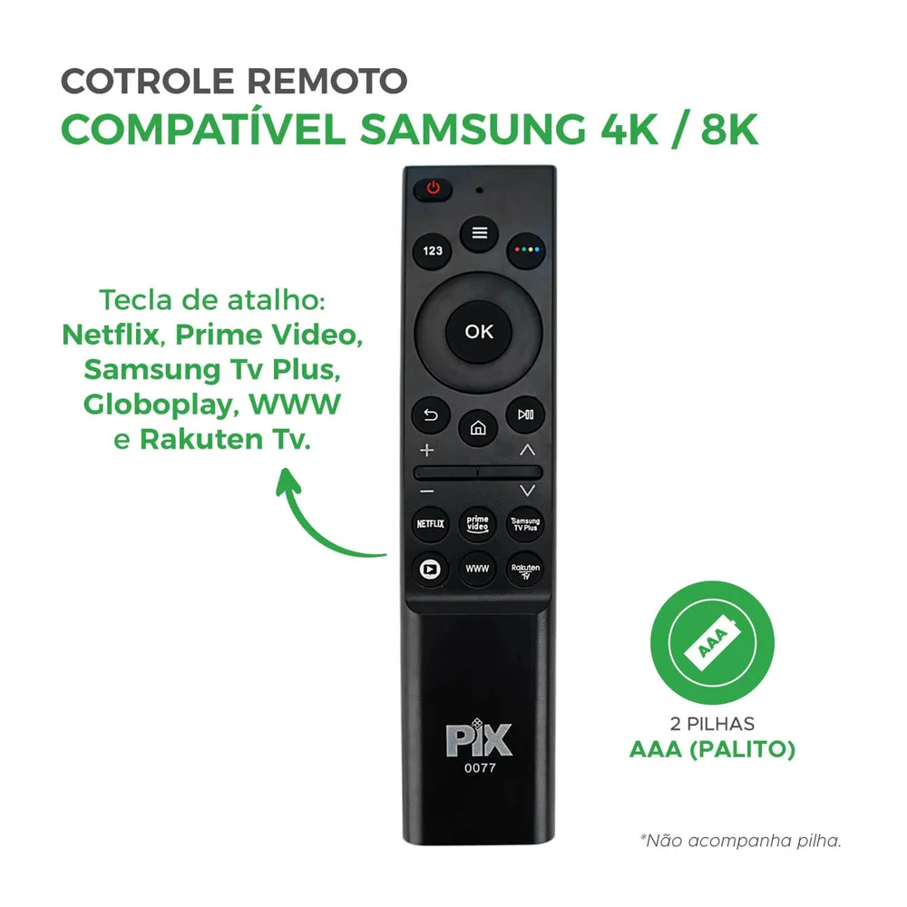 Imagem 2 de 3 do produto Controle Remoto Compatível Smart Tv Qn900a Q70a Au8000