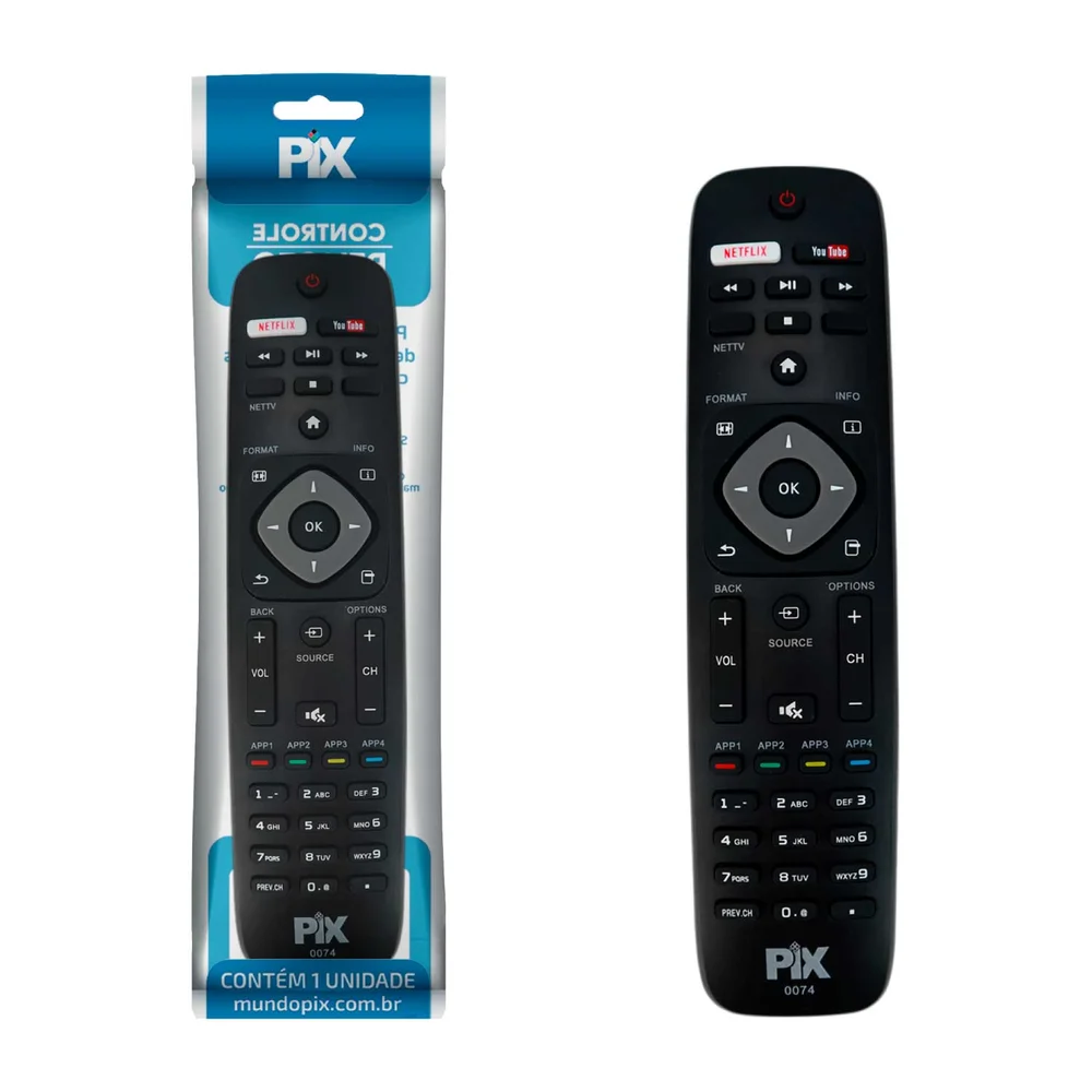 Imagem 3 de 3 do produto Controle Remoto Compatível Tv Philips Smart 4k