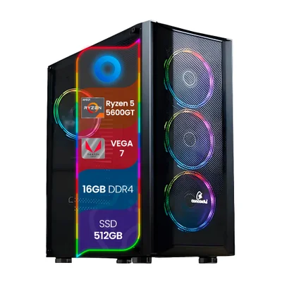 PC Gamer Concórdia Processador Ryzen 5 5600gt Memória 16gb SSD 512gb Fonte 600w WINDOWS 11 Pro