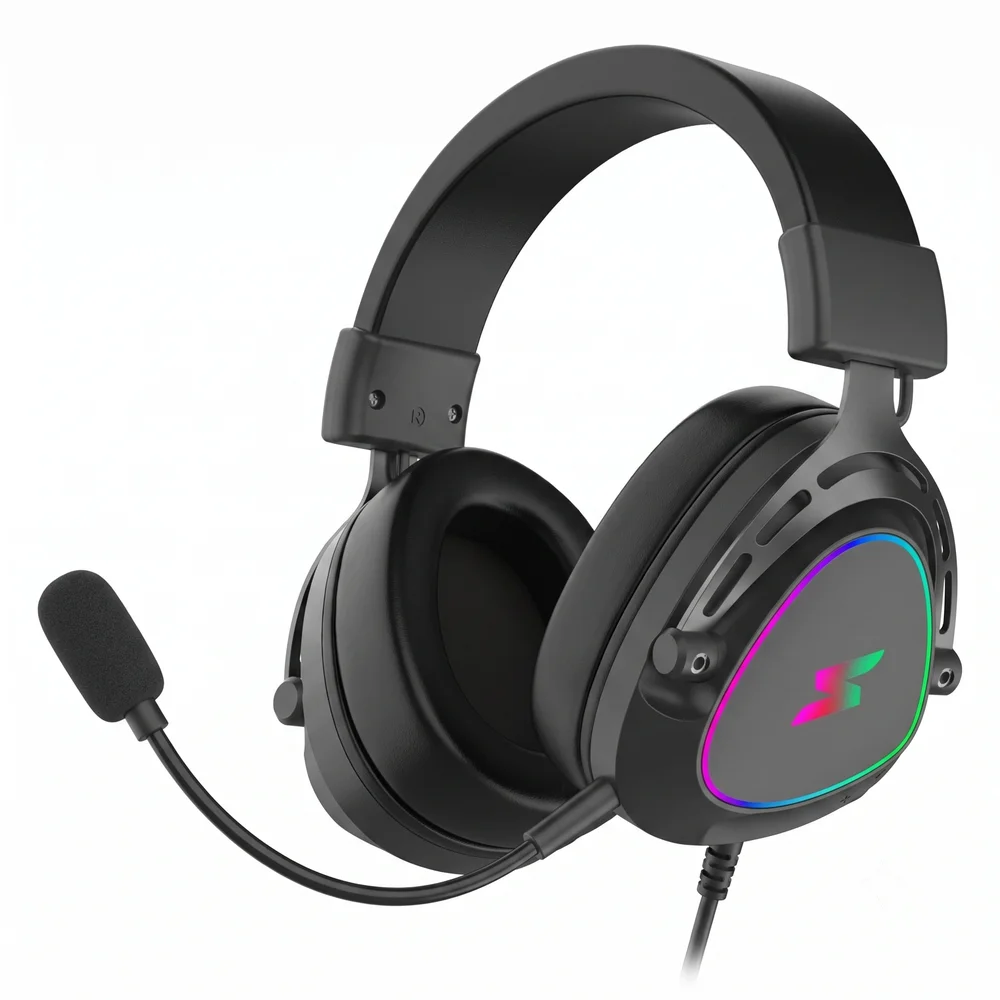 Imagem 5 de 5 do produto Headset Gamer Superframe Sound, Surround 7.1, Drivers De 50mm, RGB, Usb, Black, Sf-hs-sd7cr3b