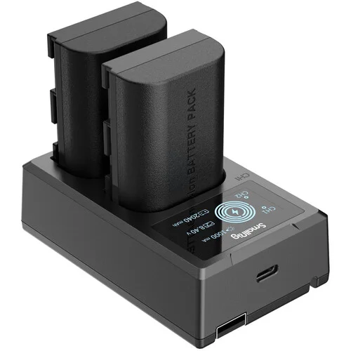 Carregador Duplo Smallrig 3821 Com Duas Baterias Lp-e6nh Carregador Duplo Smallrig 3821 Com Duas Baterias Lp-e6nh