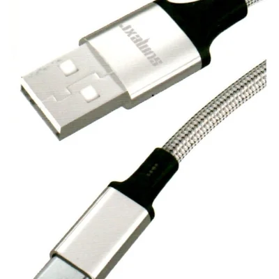 Cabo - Prata - Micro Usb Fast Charger Trançado V8 - Sx-b24 - Sumexr