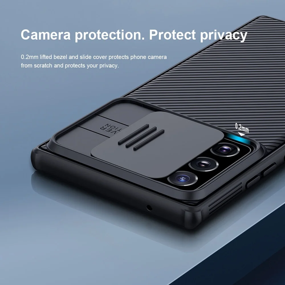 Imagem 3 de 3 do produto Capa Preta Tpu/pc Camshield Nillkin Galaxy Note 20 Ultra