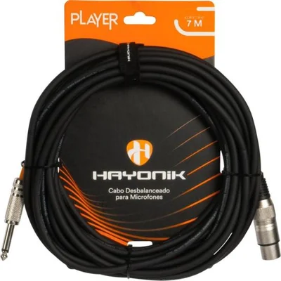 Cabo Mic Xlr (f) P10 7m Pt