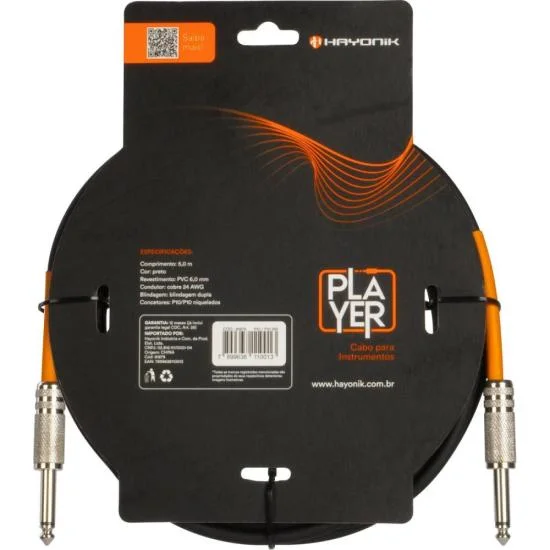 Imagem 4 de 5 do produto Cabo P10 5m Hayonik Pt