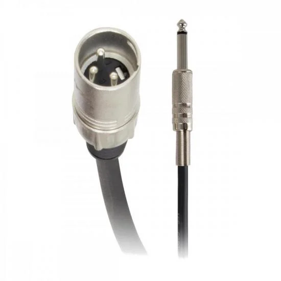 Imagem 2 de 3 do produto Cabo Para Áudio Linha Brasil Xlr(m) X P10 10m Preto Hayonik