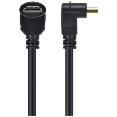 Cabo HDMI 2.0 4k Ultra Hd 3d Conexao Ethernet Conectores 90° 2 Metros - H20b90-2