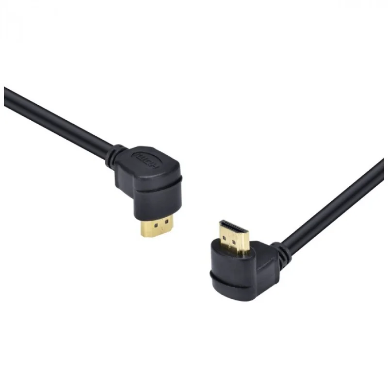 Imagem 3 de 4 do produto Cabo HDMI 2.0 4k Ultra Hd 3d Conexao Ethernet Conectores 90° 2 Metros - H20b90-2