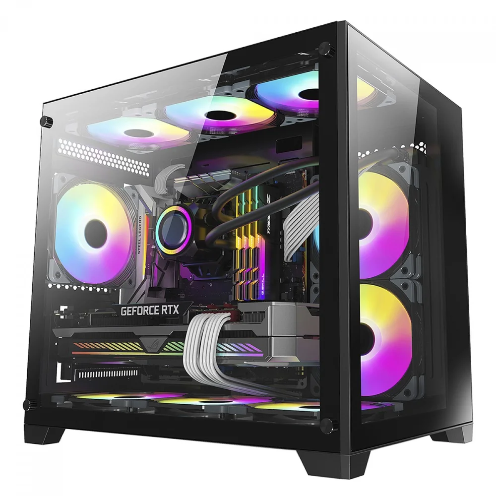 PC Gamer Aquário Amd Ryzen 5 5600, B550m, RTX 5060, 64gb Ram, SSD Nvme 2TB, W11 - Balão.info Games