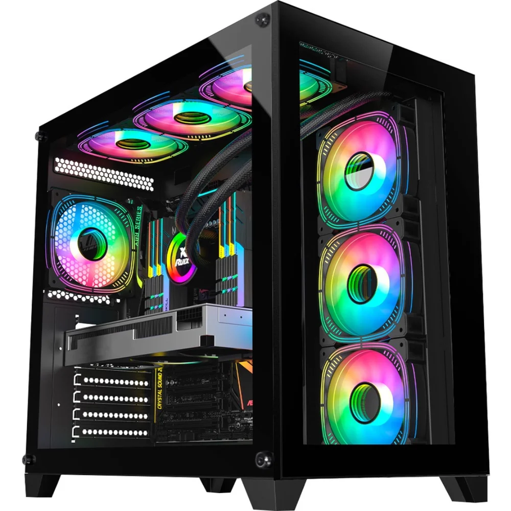 PC Gamer Aquário Ryzen 5600x, RTX 5060 Ti, B550 Asus, 32gb, SSD Nvme 1TB - Balão.info Games