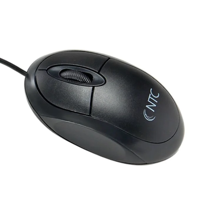 Imagem 3 de 5 do produto Mouse Ntc Office Ambidestro 3 Botões C/fio 1000dpi Preto
