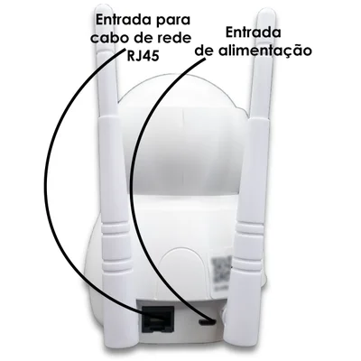Camera Segurança Robô Panoramica Espia Wifi Orb766 Orbitronic — foto 3