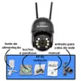 Câmera Externa Segurança Ip Infravermelho Wifi Hd Cor Preta Orb776black Orbitronic