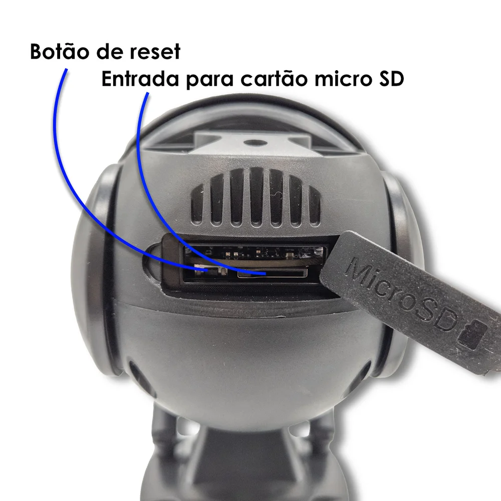 Câmera Externa Segurança Ip Infravermelho Wifi Hd Cor Preta Orb776black Orbitronic