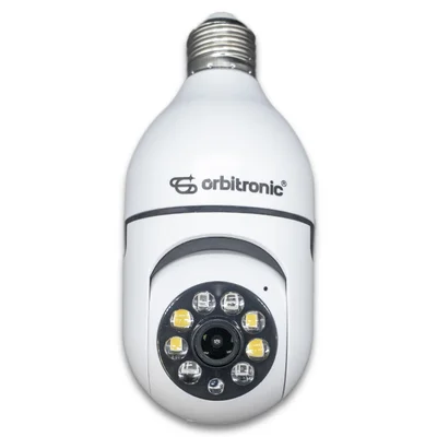 Camera Segurança Panoramica Lampada Wifi Espia C/rastreio Orb777 Orbitronic
