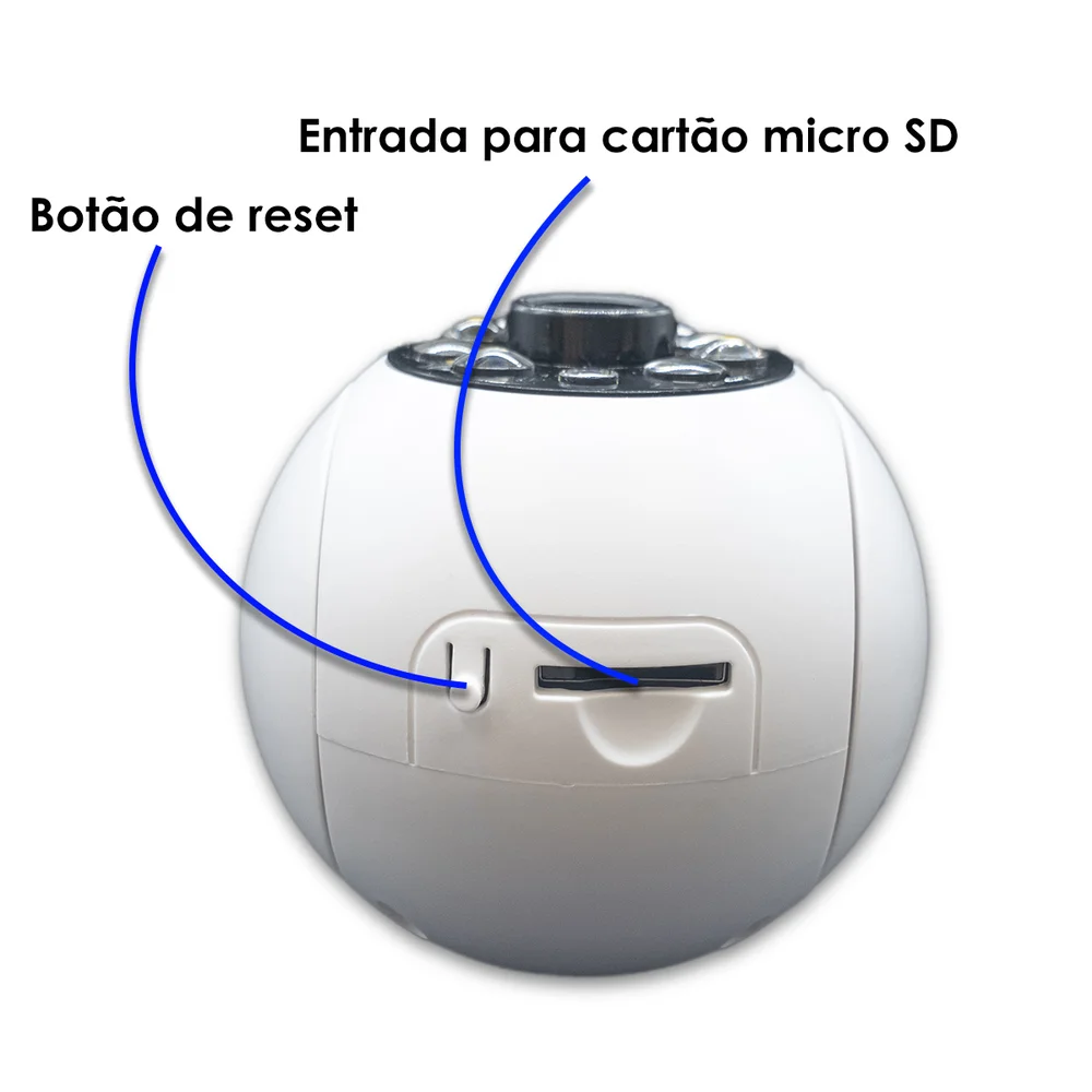 Camera Segurança Panoramica Lampada Wifi Espia C/rastreio Orb777 Orbitronic Camera Segurança Panoramica Lampada Wifi Espia C/rastreio Orb777 Orbitronic