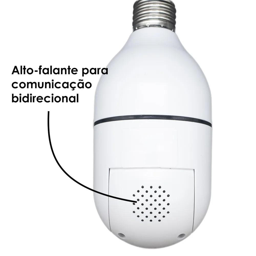 Camera Segurança Panoramica Lampada Wifi Espia C/rastreio Orb777 Orbitronic Camera Segurança Panoramica Lampada Wifi Espia C/rastreio Orb777 Orbitronic
