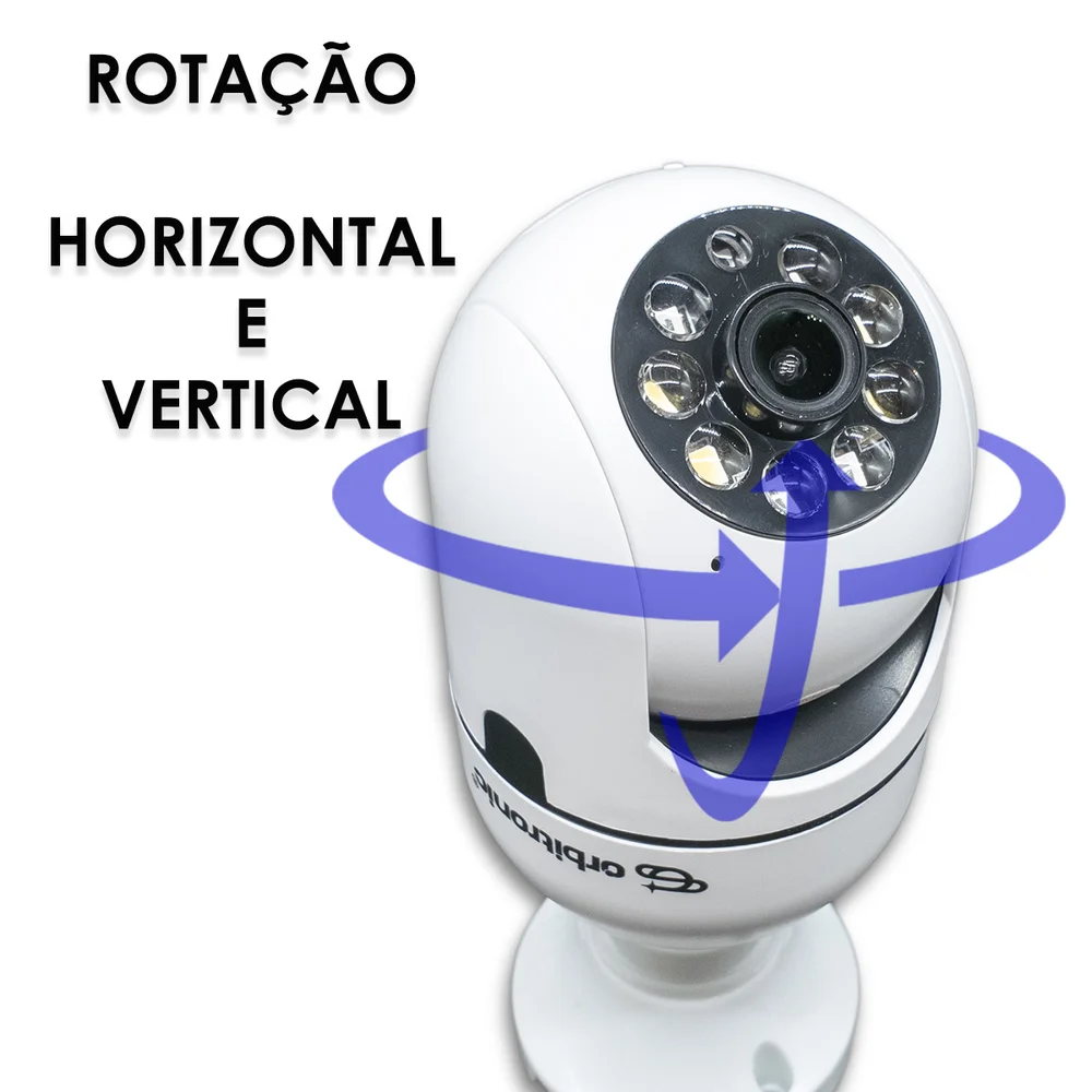 Camera Segurança Panoramica Lampada Wifi Espia C/rastreio Orb777 Orbitronic Camera Segurança Panoramica Lampada Wifi Espia C/rastreio Orb777 Orbitronic