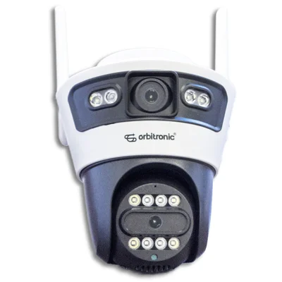 Câmera Externa Lente Dupla Segurança  Ip Infravermelho Wifi Hd Robusta Orb774 Orbitronic