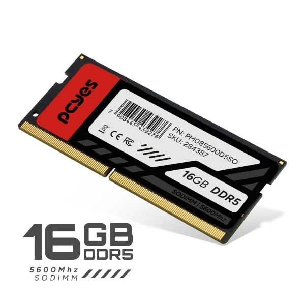 Memoria PCyes Sodimm 16gb Ddr5 5600mhz Pm165600d5so Memoria PCyes Sodimm 16gb Ddr5 5600mhz Pm165600d5so