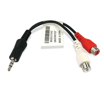 Cabo P2 Stereo Para 2 Fêmeas Rca