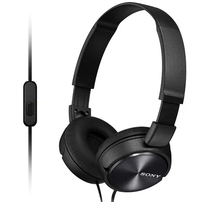 Fone De Ouvido Sony Mdr-zx310apbz Com Microfone E Cabo De 1.2 Metros - Preto