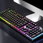 Teclado Mecânico Ergonômico Gamer RGB K500 - USB
