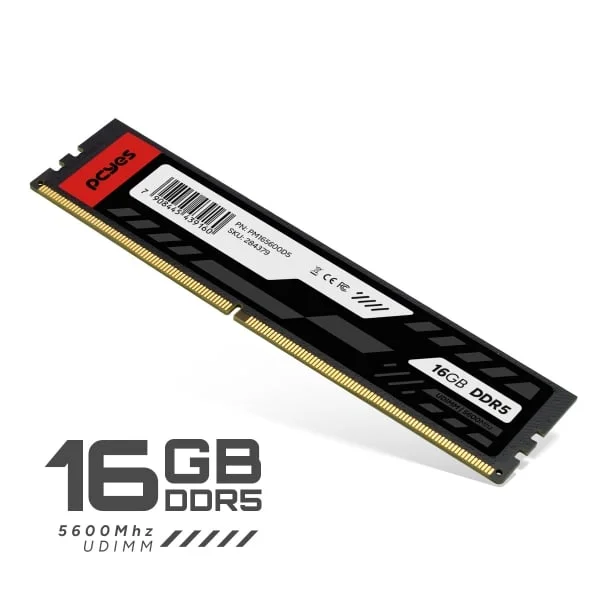 Imagem 3 de 5 do produto Memoria PCyes Udimm 16gb Ddr5 5600mhz Pm165600d5