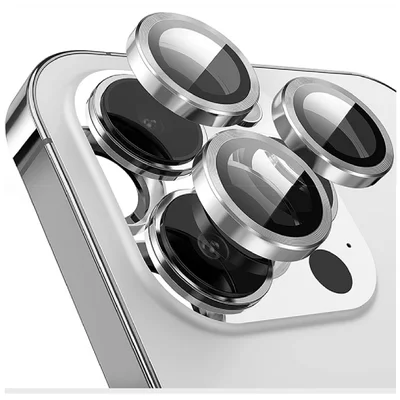 Kit Película Lente Para Câmera Liso Compatível Com Iphone 11 12 13 14 15 16 Pro Max Cor:prata;tamanho:iphone 16 Pro Max