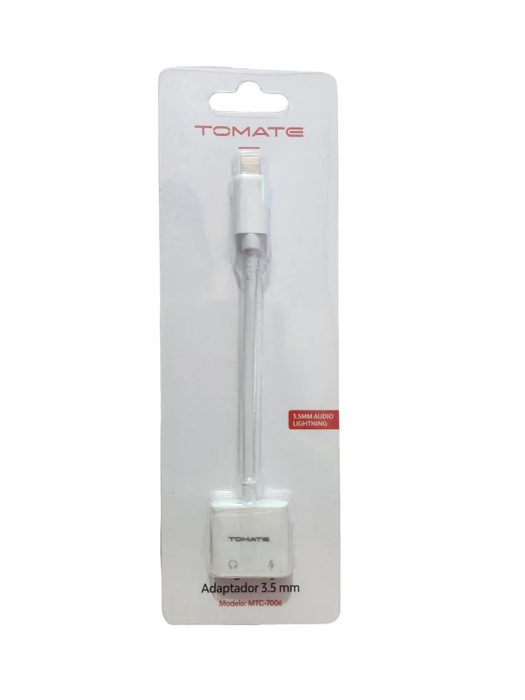 Imagem 4 de 4 do produto Adaptador Para Fone P2 E Carregamento Lightning Tomate Mtc-7006