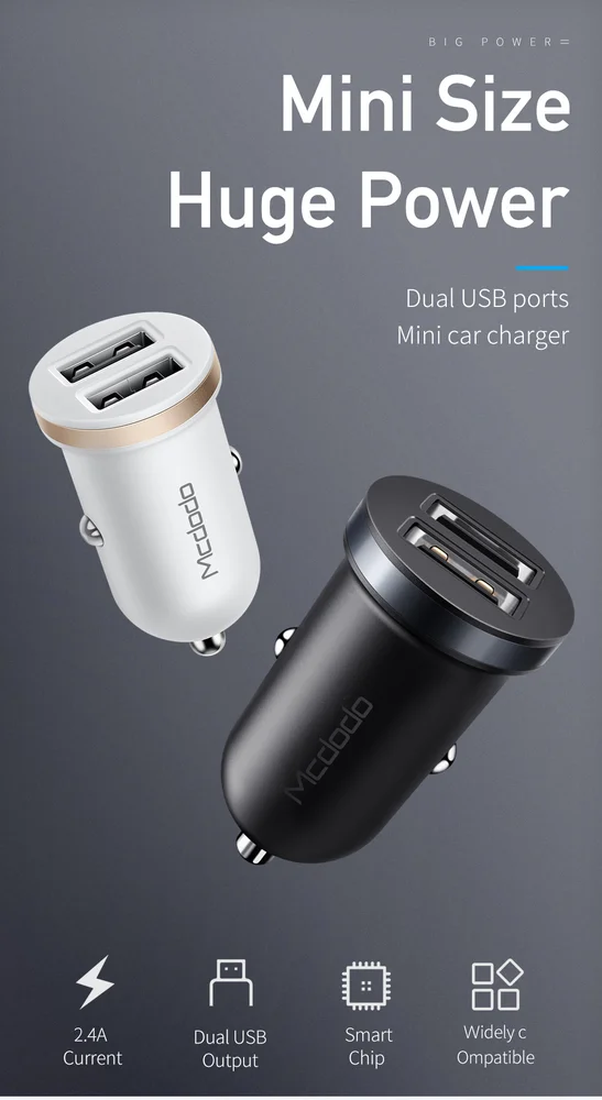 Imagem 3 de 5 do produto Adaptador E Carregador Veicular P/ Acendedor 2 X Usb 12w/5v