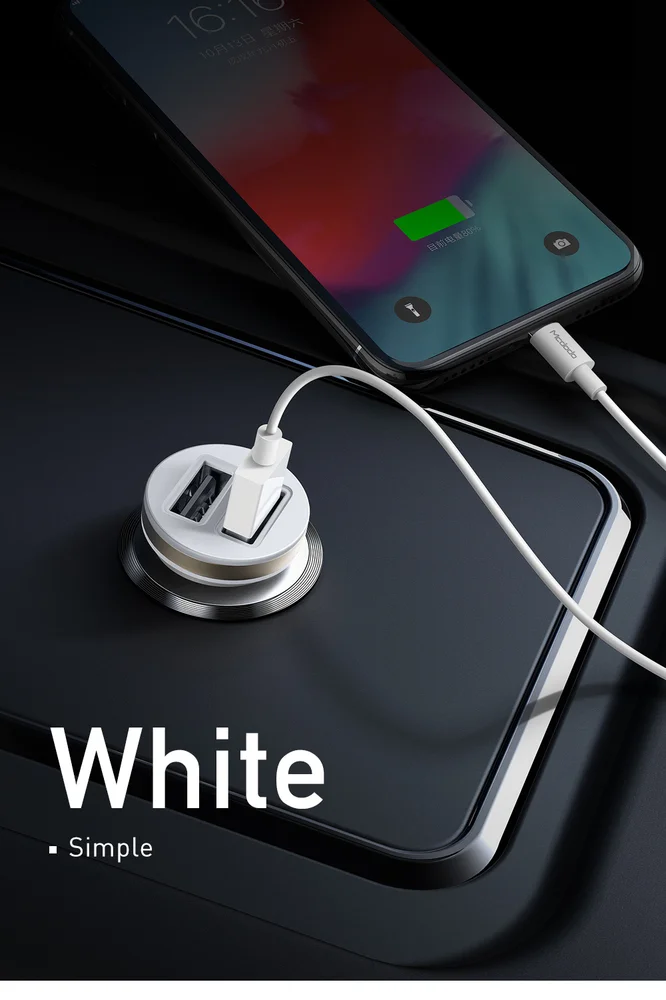 Imagem 4 de 5 do produto Adaptador E Carregador Veicular P/ Acendedor 2 X Usb 12w/5v