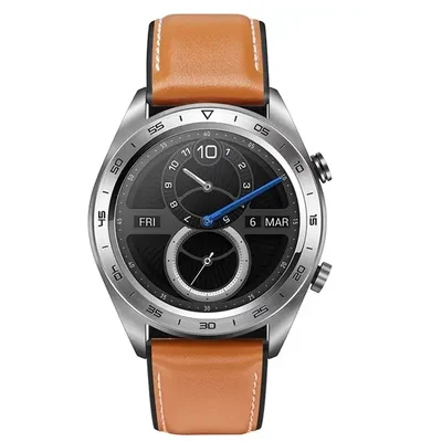 Smartwatch Honor Magic 1 Multiira Em Couro Marrom E Silicone, Tls-b19 - Mystic Silver