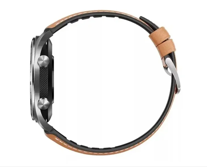 Imagem 3 de 4 do produto Smartwatch Honor Magic 1 Multiira Em Couro Marrom E Silicone, Tls-b19 - Mystic Silver