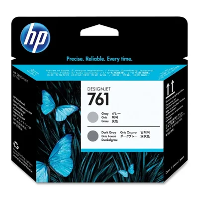 Cabeca De Impressao Hp 761 Ch647a Cinza E Cinza Escuro