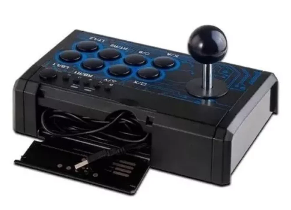 Imagem 2 de 4 do produto Controle Jogos Arcade Fliperama Compativel Playstation 3 Playstation 4 Xbox 360 Nintendo Switch