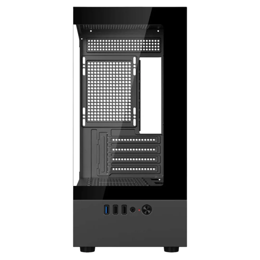 Imagem 4 de 5 do produto Gabinete Gamer Bluecase Nuker V2 Mid Tower Frontal e Lateral em Vidro - BG-053