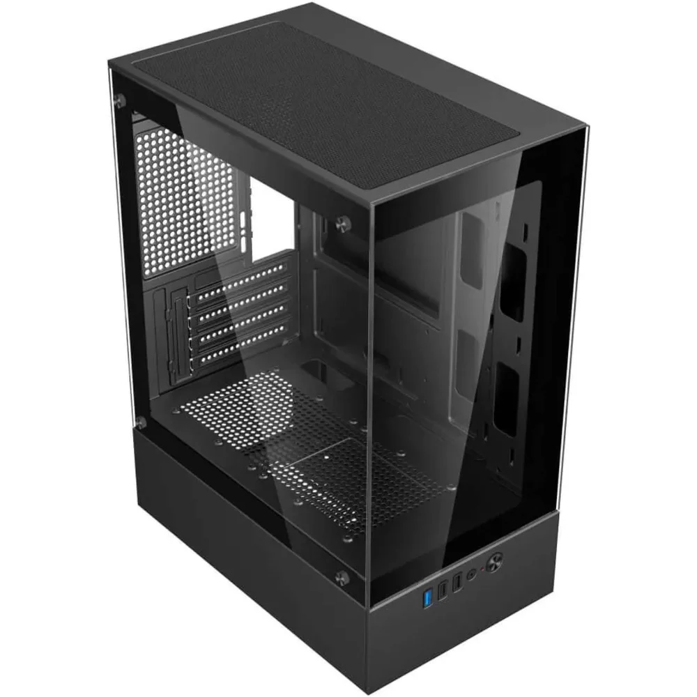 Imagem 5 de 5 do produto Gabinete Gamer Bluecase Nuker V2 Mid Tower Frontal e Lateral em Vidro - BG-053