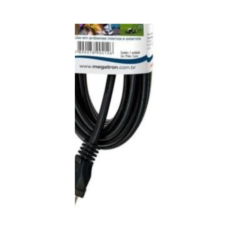 Imagem 2 de 5 do produto Cabo Prolongador 20a 2p 10 Metros Megatron