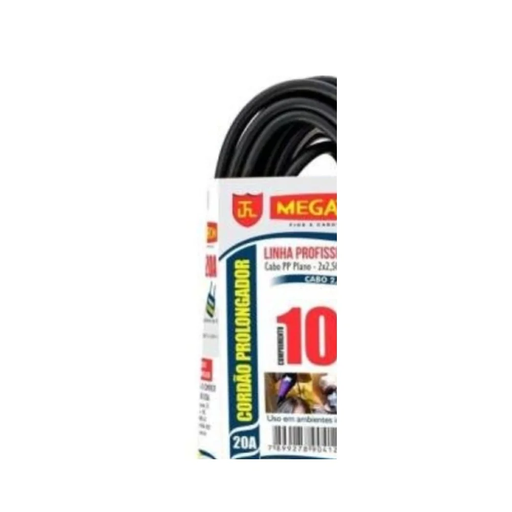 Imagem 4 de 5 do produto Cabo Prolongador 20a 2p 10 Metros Megatron